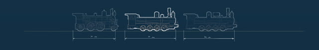 Эскиз сравнительных размеров локомотивов
